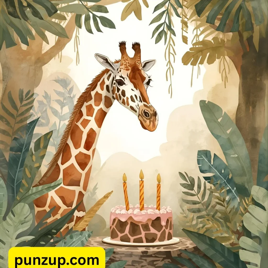 Giraffe birthday puns