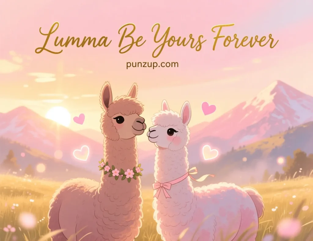 Romantic Llama Puns