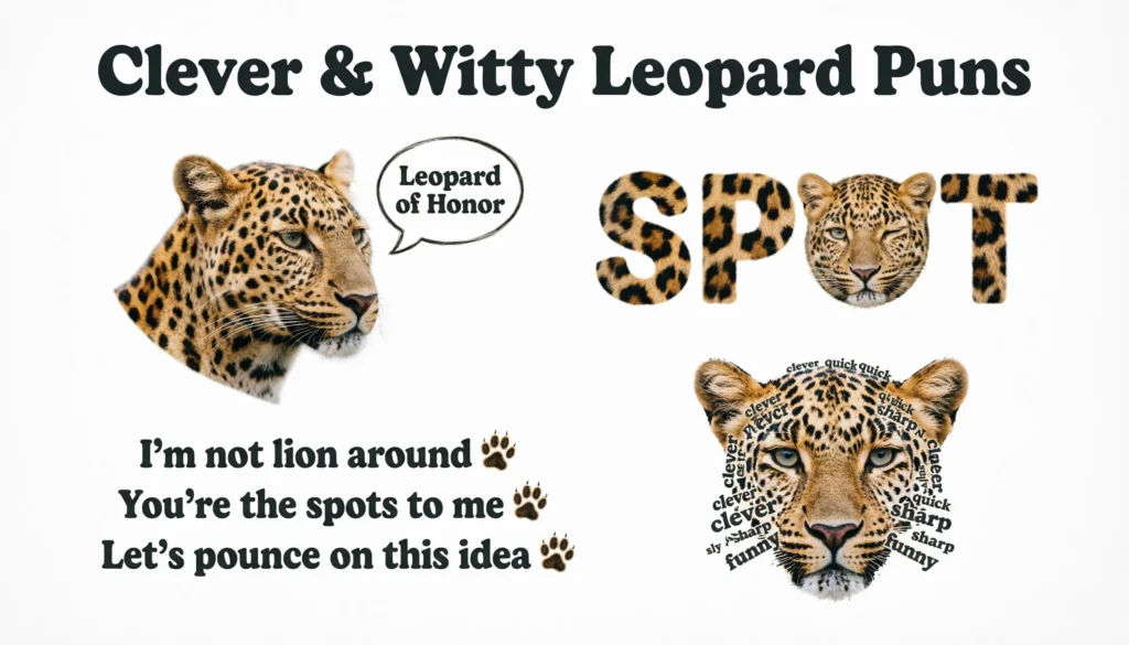 Clever & Witty Leopard Puns 