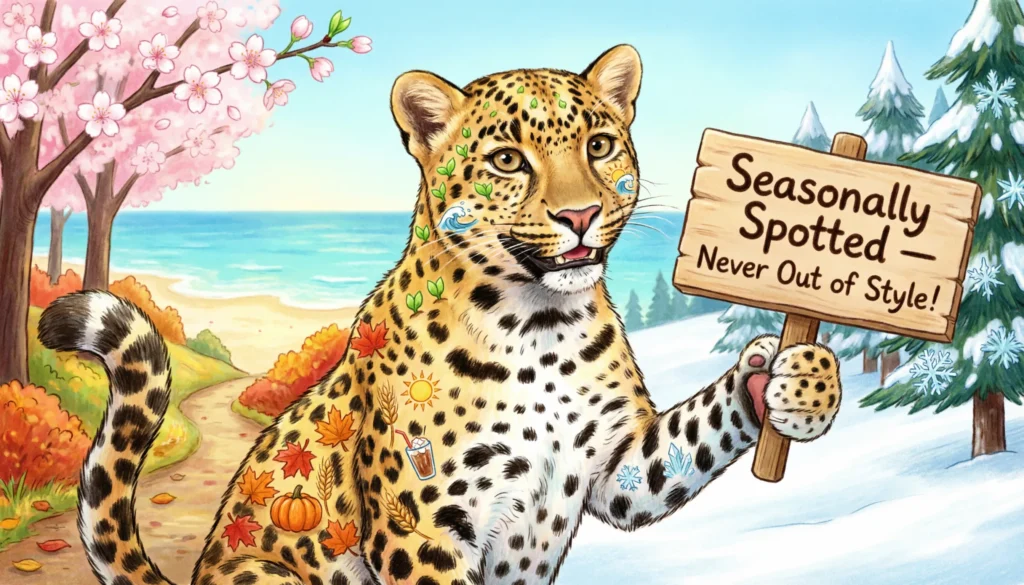 Seasonally Spotted Leopard Puns 