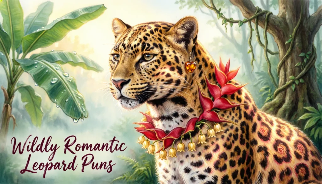 Wildly Romantic Leopard Puns 